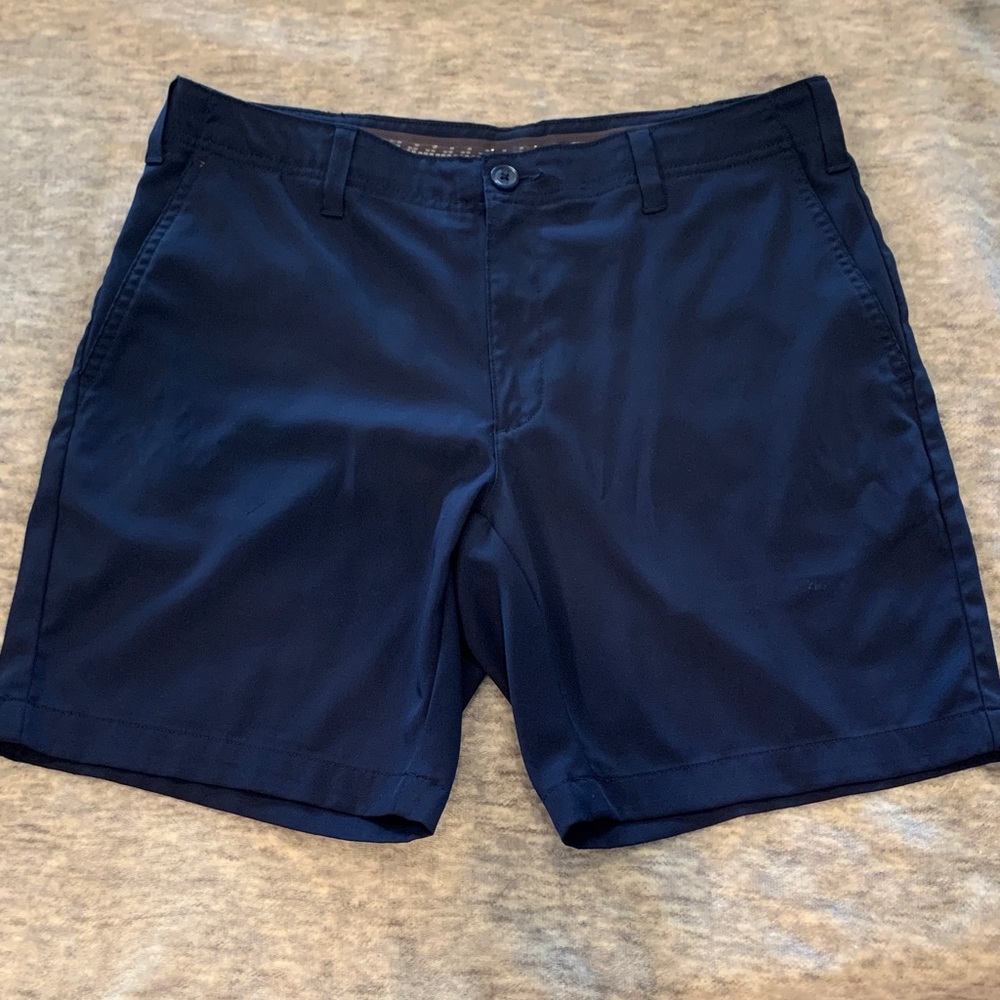 BCG Men's Navy Blue Flat Front Golf Shorts